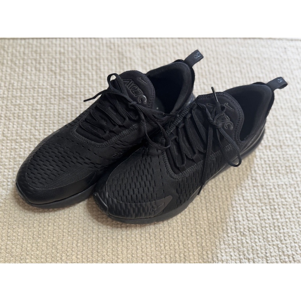 Nike Air Max 270 Triple Black Mens Sneakers AH8050-005 Size 11